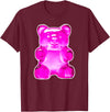 Urban Empyre Pink Gummy Bear Candy T-Shirt - Burgundy