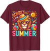 End of School Year Classroom Party Decor Gifts Schools Out For Summer Last Day Of School Boy Kids Lion T-Shirt - Burgundy