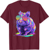 Cute Hamster Art for Men Women Kids Syrian Hamster Lover T-Shirt - Burgundy