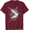 Fish Species Collection Gift Idea Fischerart Biology Swordfish Fish T-Shirt - Burgundy