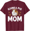 Guinea Pig Gift Guinea Pig Accessories & Stuff Cute Guinea Pig Art for Women Girl Adult Guinea Pig Lovers T-Shirt - Burgundy