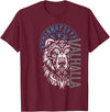 Nordic Valor, Viking Visions, Berserk til Valhalla Valhalla & Viking Compass - Nordic Bear Design T-Shirt - Burgundy
