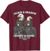 Jackie and Shadow Bald Eagle Family Tee Jackie and Shadow Sunny and Gizmo Big Bear Lake 2025 T-Shirt - Burgundy