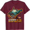 West Virginia Tee Company LTD West Virginia Halloween Shirt Spooky Pride T-Shirt - Burgundy