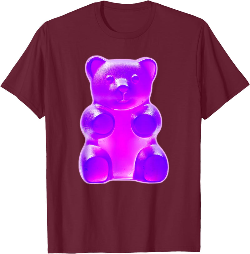 Urban Empyre Purple Gummy Bear T-Shirt - Burgundy