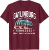Gatlinburg Family Vacation Tees Family Vacation Mountains Gatlinburg Tennessee Bear Souvenir T-Shirt - Burgundy