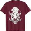 Hog Hunter Skull Co. Hog Hunter Skull Hunting Wild Hog Pigs T-Shirt - Burgundy