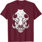 Hog Hunter Skull Co. Hog Hunter Skull Hunting Wild Hog Pigs T-Shirt - Burgundy