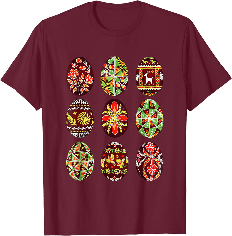 Unisex Black Cotton Polyester Small Classic Fit Round Neck T-Shirt in Burgundy