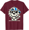 Nerrrdy Lion Hipster Men Women Kids Boys Girls Funny Lion T-Shirt - Burgundy
