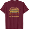 cow apparel professional gate opener, cow Gate opener T-Shirt - Burgundy