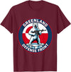 Greenland Lover Stuff Greenland Defense Front Polar Bear Greenland is not for Sale T-Shirt - Burgundy