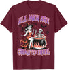 Halloween Shirt Women Men Funny Tees All Men Are Cremated Equal Feminist Halloween Funny Women T-Shirt - Burgundy