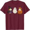 Funny Halloween Guinea Pig Costume Guinea Pig Halloween Ghost Pumpkin Funny Guinea Pig Women T-Shirt - Burgundy