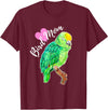 Parrot and Pet Bird Owners Amazon Parrot Lover Bird Mom Watercolor T-Shirt - Burgundy