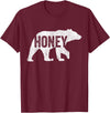 Matching Family Bear by Foxio Honey Bear Matching Family Camping Bear Funny Honey T-Shirt - Burgundy
