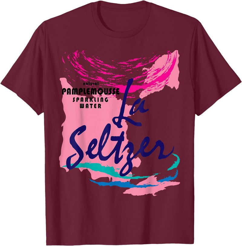La Seltzer Can Group Halloween Costume Shirts Group Halloween Costume T-Shirt - Pamplemousse Seltzer T-Shirt - Burgundy