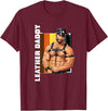 Vintage Gay Bear Pride & Dom Queer Top Retro Gay Daddy Leather Gay Biker - Bear Bearded Gay Pride T-Shirt - Burgundy