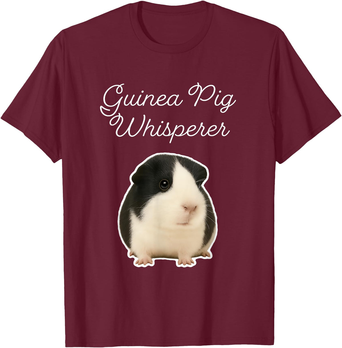Miller Sye Guinea Pig Whisperer - American Guinea Pig T-Shirt - Burgundy