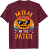 Halloween Pumpkin Patch Family Group Matching Pumpkin Mom Of The Patch Halloween Costume Family T-Shirt - Burgundy