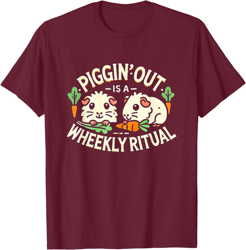 Funny Guinea Pig Gifts for Guinea Pig Lovers Funny Guinea Pig Guinea Pigs Guinea Pig Lover T-Shirt - Burgundy