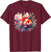 Oranda Goldfish Art Tees Unusual design by Thai Oranda Goldfish for breeders and pet owners T-Shirt - Burgundy