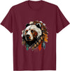 The Mountain Native Bear Spirit T-Shirt - Burgundy