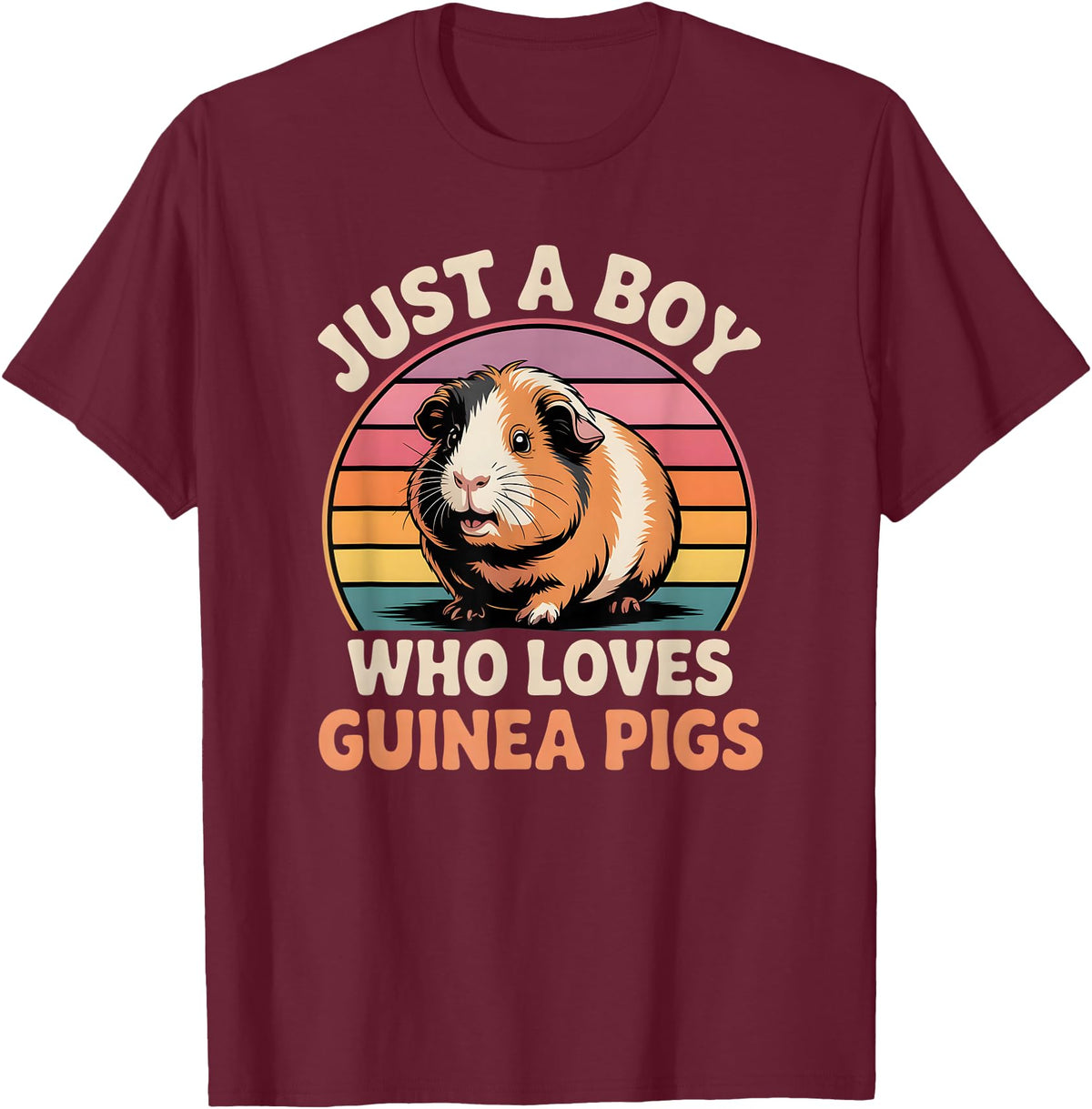 Guinea Pig Shirts & Gifts for Boys Boys Guinea Pig T-Shirt - Burgundy