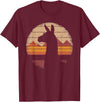 Llama Alpaca - Retro 70s 80s - Birthday Llama Alpaca - Retro 70s 80s Graphic Vintage Men Women T-Shirt - Burgundy