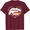 LGBT Lesbian Pride Shirts Mom Mama Bear for Moms LGBTQ Mama Bear Lesbian Pride Equal Rights Rainbow T-Shirt - Burgundy