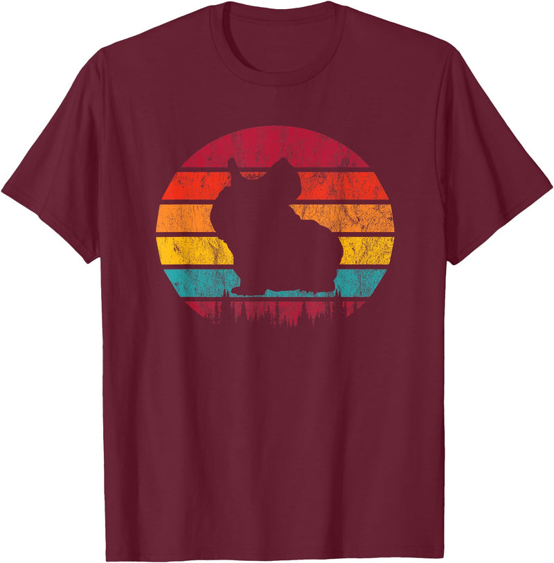 Skinny Pig Tees and Gifts Skinny Pig Retro Vintage T-Shirt - Burgundy