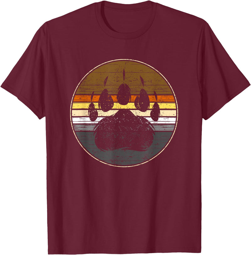 Bear Gay Pride by Content Design Studio Bear Paw Colours Community Flag Gay Bear T-Shirt - Burgundy