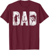 Fishing Gifts for Dad Birthday Fisherman Fishing Dad Classic Bold Font Father's Day Fish Daddy T-Shirt - Burgundy