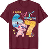 Funny 7th Birthday 6-7 Meme Pig Shir-t Kids Gift I was 6 Now I'm 7 Funny 67 Birthday Kids Boys Dabbing Pig T-Shirt - Burgundy