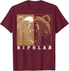 Cool I Love Polar Bears With Bipolar Designs Bipolar Cute Mental Disorder Polar Bear Gift T-Shirt - Burgundy