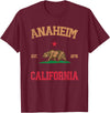 Anaheim California CA Designs Anaheim California T-Shirt - Burgundy