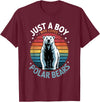 Polar Bear Shirts & Gifts for Boys Boys Polar Bear T-Shirt - Burgundy