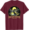 FunWearVm The Bear Lake Monster Cryptid Utah USA Cryptozoology T-Shirt - Burgundy