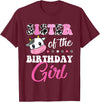 Cow Lover Birthday Men Women Kids Shirts & Gifts Sister of The Birthday Girl Farm Cow Matching Family Shirt T-Shirt -