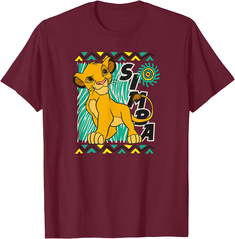 Disney - Lion King Classic Simply Simba T-Shirt - Burgundy
