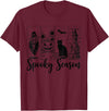 Halloween Spooky Tee Vintage Halloween Horror Spooky Season T-Shirt - Burgundy