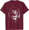 Löwe Löwen Tiere Motiv Lion Africa Lion Shirt Animals Lion Head Lion Mane Gift T-Shirt - Burgundy