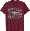 100 Types Of Fish Species Tee 100 Types of Freshwater Fish Species Fishing T-Shirt - Burgundy