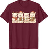 Christmas Holiday Co. Polar Bears Kids Boys Girls Christmas Polar Bears T-Shirt - Burgundy
