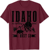 Idaho Is Calling And I Must Go! Idaho Is Calling & I Must Go Bear Mountains Vintage Gift T-Shirt - Burgundy