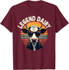 Milk Farmer Clothes & Dairy Farmer Gifts For Men Dairy Farmer Pun & Cow Milker, Dairy Cow & Milk Cow T-Shirt - Burgundy