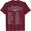 MathWare Funny Nerdy Zote's Precepts Knight Gamer T-Shirt - Burgundy