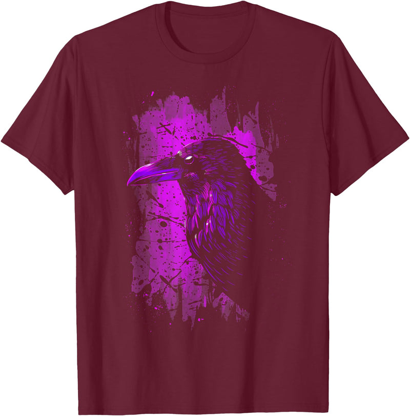 Krähe crow purple dye T-Shirt - Burgundy
