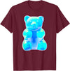 Urban Empyre Blue Gummy Bear T-Shirt - Burgundy