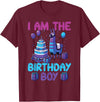 Birthday Party Shirts For Men Women Kids I Am The Birthday Boy Llama Pinata Bday Party Boys Kids T-Shirt - Burgundy